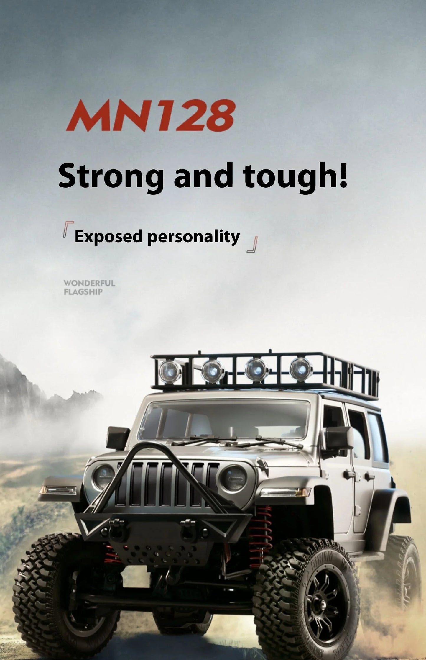 MN128 1/12 RC coche 4WD Jeep modelo 2,4G Control remoto luz LED 4X4 todoterreno 4WD escalada RC