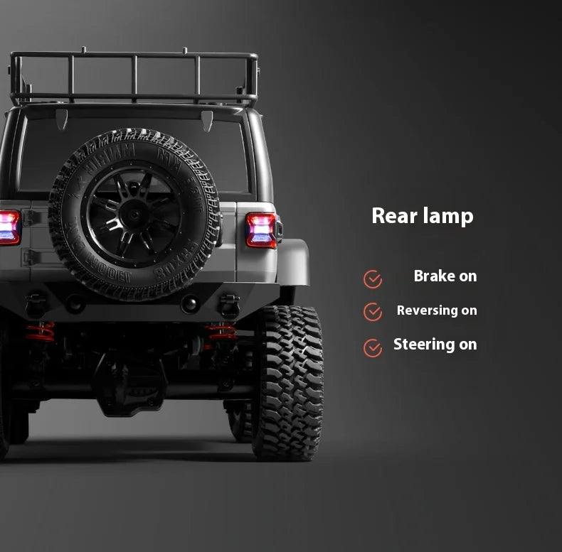 MN128 1/12 RC coche 4WD Jeep modelo 2,4G Control remoto luz LED 4X4 todoterreno 4WD escalada RC